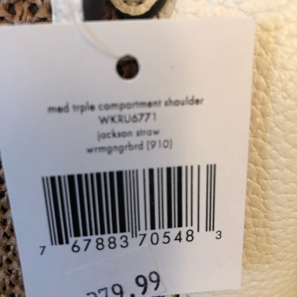 NWT 🆕 👛 Kate Spade ♠️ Jackson Straw Medium Triple Satchel - Picture 3 of 11